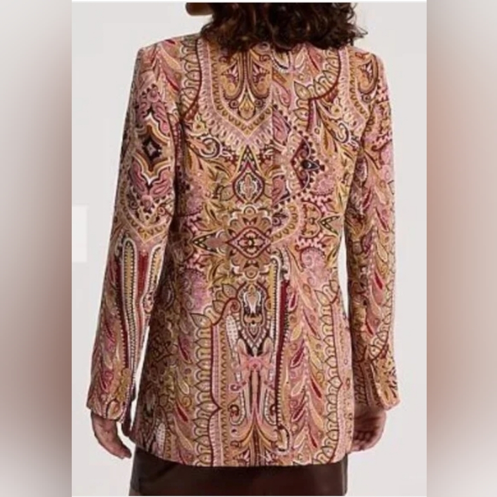Express Paisley Boyfriend Blazer - Picture 2 of 6